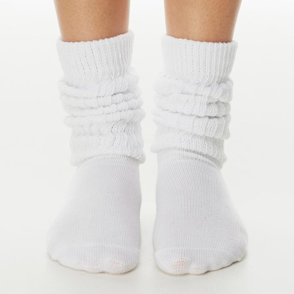 AWS/American Made Slouch Scrunch Socks Knee High Cotton Socks Shoe Size 9-11